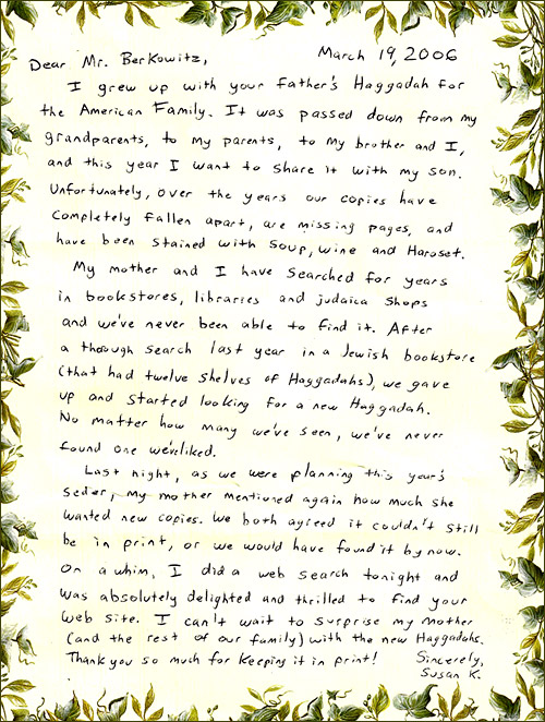 Handwritten Testimonial Letter